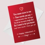 Valentines Card For Him Her Love Poem Perfect For Boyfriend