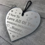 Valentines Gift For Him Her Engraved Heart Funny Joke Husband