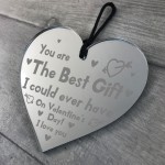 Valentines Gifts For Him Her Engraved Heart BEST GIFT Boyfriend