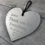 Personalised Thank You For Everything Gift Heart Valentines