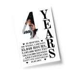 4th Anniversary Gift Print Personalised Photo Husband Wife