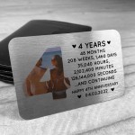 4th Anniversary Gift Personalised Card Gift For Husband Wife