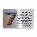 7th Anniversary Gift Personalised Card Gift For Husband Wife