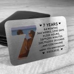 7th Anniversary Gift Personalised Card Gift For Husband Wife