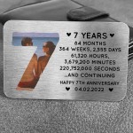 7th Anniversary Gift Personalised Card Gift For Husband Wife