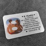 8th Anniversary Gift Personalised Card Gift For Husband Wife