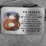 8th Anniversary Gift Personalised Card Gift For Husband Wife