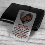 Personalised Valentines Gift Wallet Card I LOVE YOU Boyfriend