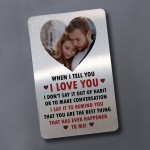 Personalised Valentines Gift Wallet Card I LOVE YOU Boyfriend