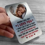 Personalised Valentines Gift Wallet Card I LOVE YOU Boyfriend