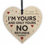 Funny Valentines Day Gift Idea For Him Her Novelty Wood Heart