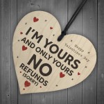 Funny Valentines Day Gift Idea For Him Her Novelty Wood Heart