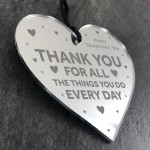 Valentines Day Gift Engraved Heart THANK YOU Gift For Boyfriend 