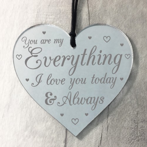 Perfect Gift For Husband Wife Engraved Heart Boyfriend