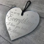 Perfect Gift For Husband Wife Engraved Heart Boyfriend