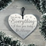 Perfect Gift For Husband Wife Engraved Heart Boyfriend