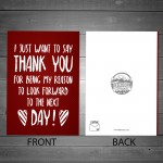 Thank You Anniversary Card For Men Women Husband Wife Girlfriend