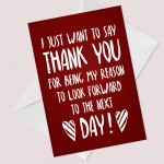 Thank You Anniversary Card For Men Women Husband Wife Girlfriend