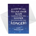 Anniversary Cards For Him Her Funny Boyfriend Husband Card