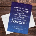 Anniversary Cards For Him Her Funny Boyfriend Husband Card