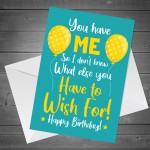 Joke Birthday Card For Boyfriend Girlfriend Funny Humour Card