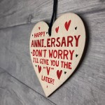 Rude Funny Gift For Anniversary Wood Heart Boyfriend Girlfriend