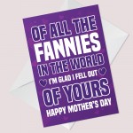 Funny Rude Mothers Day Card For Mum Humour Card From Daughter