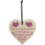 Rude Gift For Mum Mothers Day Birthday Wood Heart Funny Gift