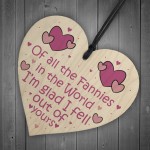 Rude Gift For Mum Mothers Day Birthday Wood Heart Funny Gift