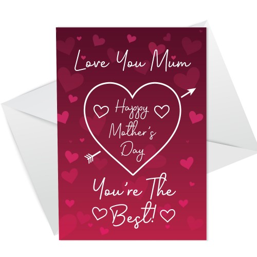 Happy Mothers Day Card For Mum Cute Card Mother's Day Card