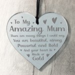 Amazing Mum Gift Engraved Heart Mothers Day Birthday Gift