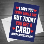 Funny Anniversary Card For Husband Boyfriend Joke Humour Card