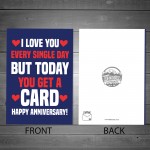 Funny Anniversary Card For Husband Boyfriend Joke Humour Card