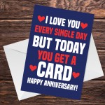 Funny Anniversary Card For Husband Boyfriend Joke Humour Card