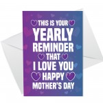 Mothers Day Funny Card For Mum Cheeky Humour Mum Card