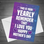 Mothers Day Funny Card For Mum Cheeky Humour Mum Card