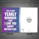 Mothers Day Funny Card For Mum Cheeky Humour Mum Card