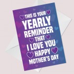 Mothers Day Funny Card For Mum Cheeky Humour Mum Card