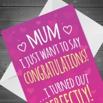 Funny Mothers Day Card From Daughter Son Joke Birthday Card