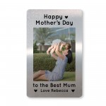 Happy Mothers Day Gift For Mum Personalised Metal Card Gift