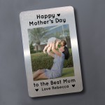 Happy Mothers Day Gift For Mum Personalised Metal Card Gift