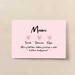 Personalised Mum Gift Print Mothers Day Birthday Gift