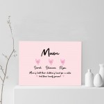 Personalised Mum Gift Print Mothers Day Birthday Gift