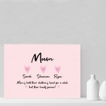 Personalised Mum Gift Print Mothers Day Birthday Gift