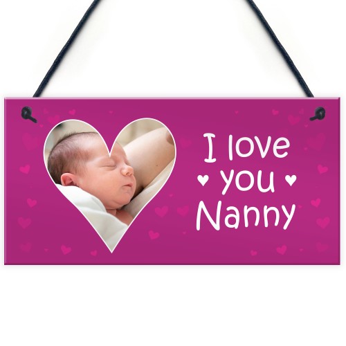 I Love You Nanny Gift From Grandchildren Personalised Plaque