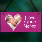 I Love You Nanny Gift From Grandchildren Personalised Plaque