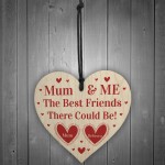 Mum And Me Gift For Mothers Day Birthday Wood Heart Personalised