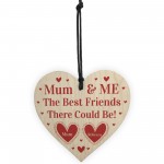 Mum And Me Gift For Mothers Day Birthday Wood Heart Personalised