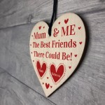 Mum And Me Gift For Mothers Day Birthday Wood Heart Personalised