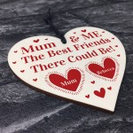 Mum And Me Gift For Mothers Day Birthday Wood Heart Personalised